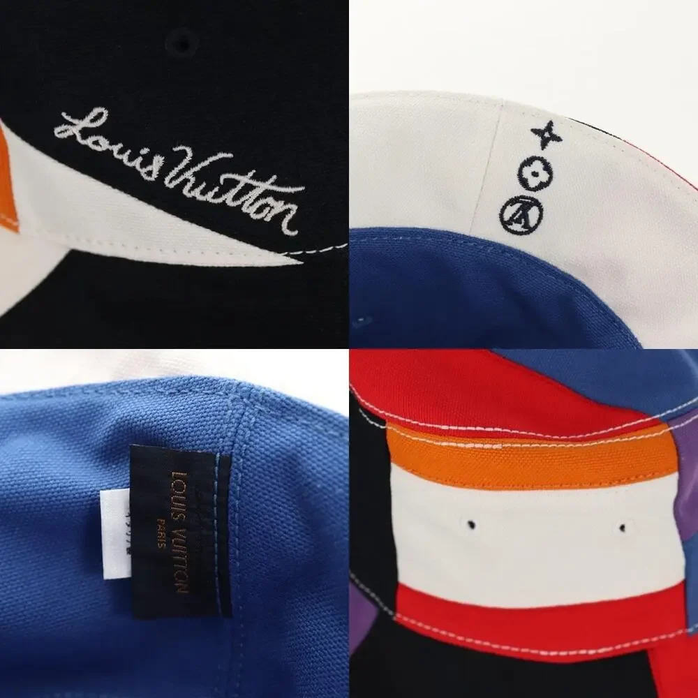 Louis Vuitton Bone Color Panel Hat Multicolor